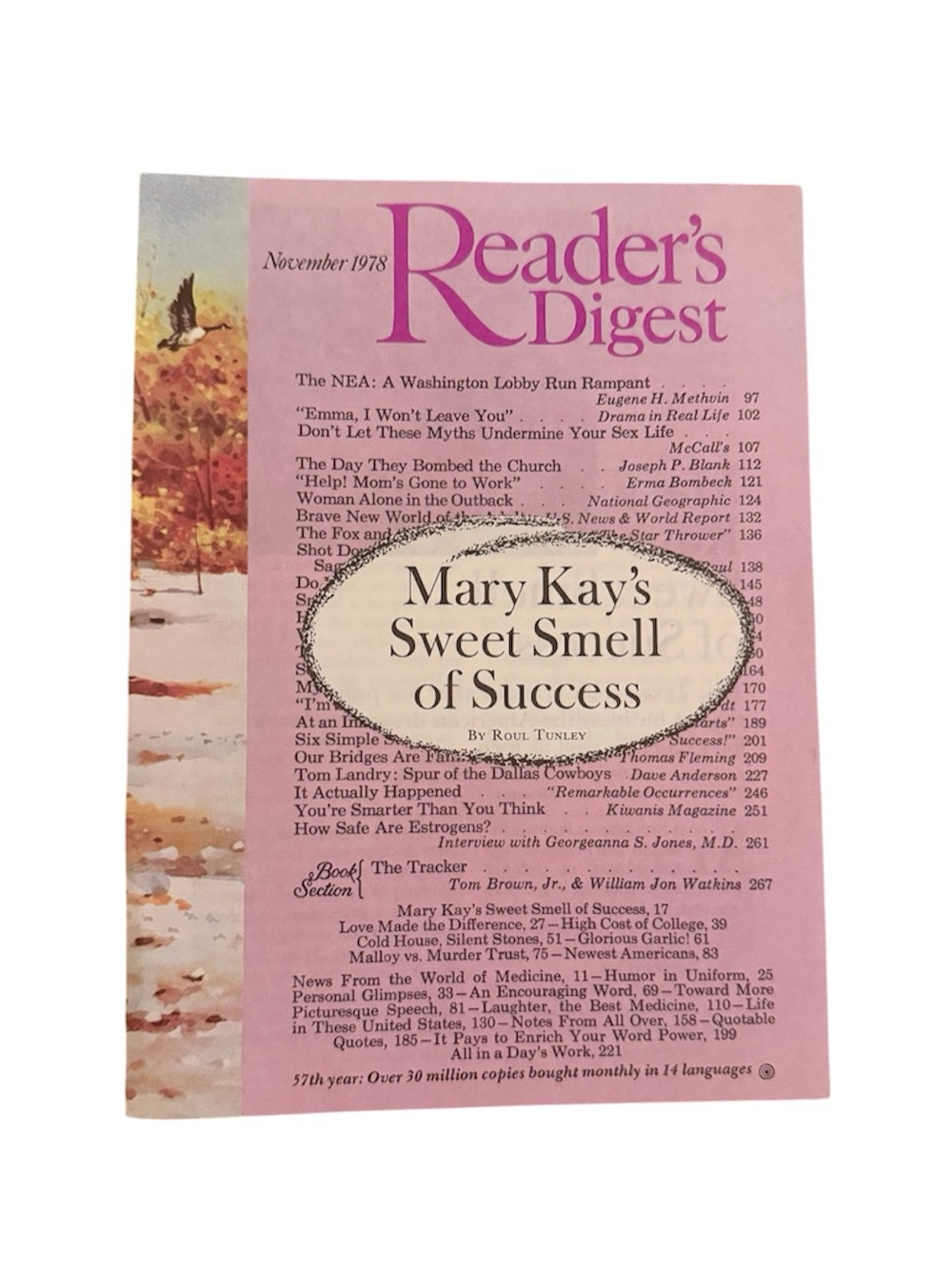 Vintage Reader's Digest November 1978 Mary Kay Sweet Smell of Success Pamphlet